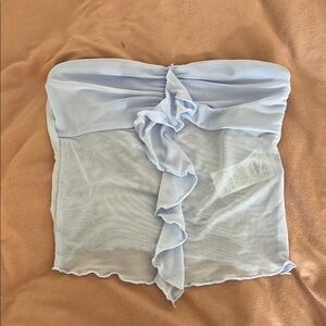 Edikted- Chic Light Blue Strapless/Tube Top